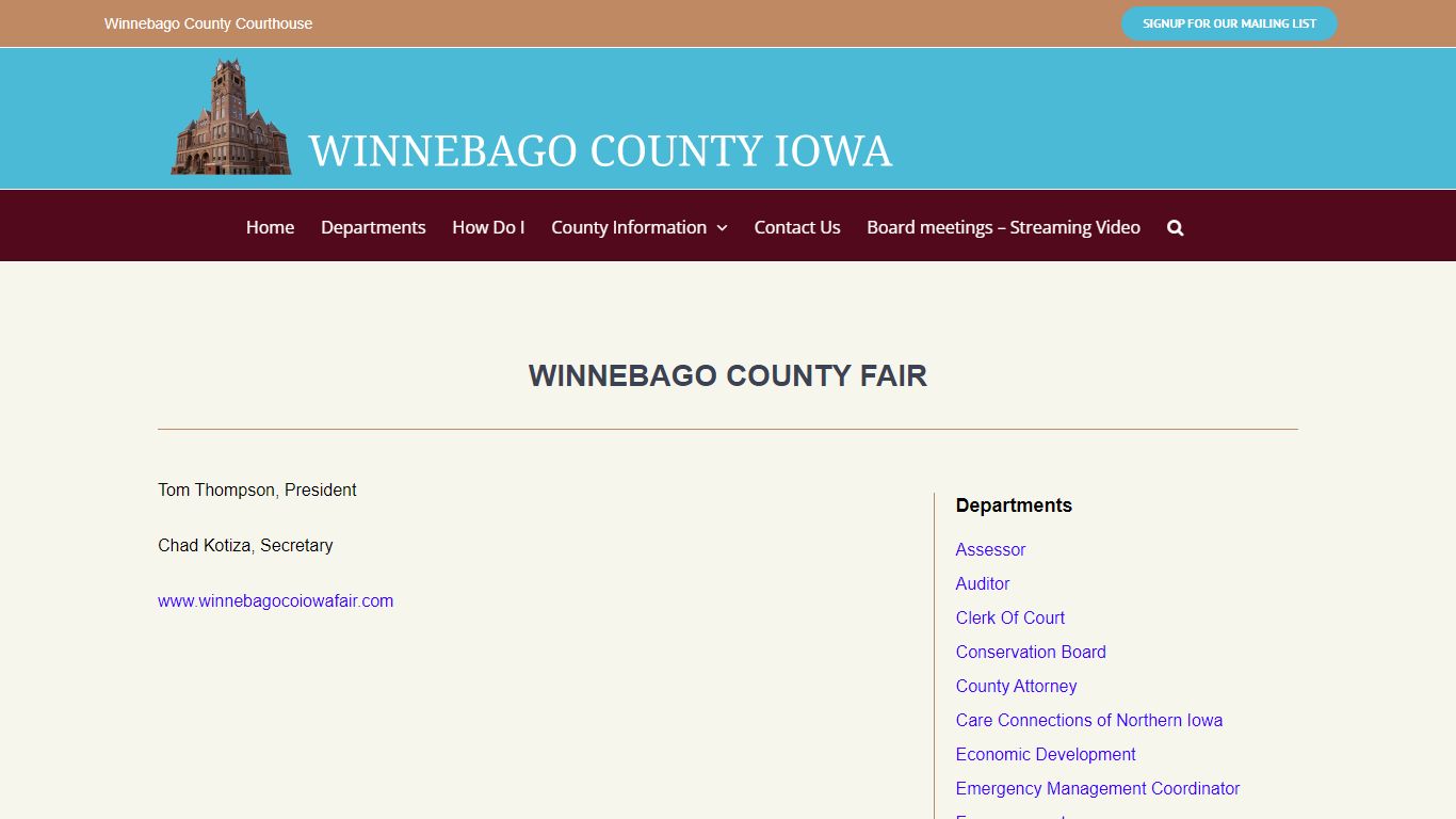 Winnebago County Fair – Winnebago County Iowa